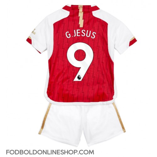 Arsenal Gabriel Jesus #9 Hjemme Trøje Børn 2023-24 Kortærmet (+ Korte bukser)